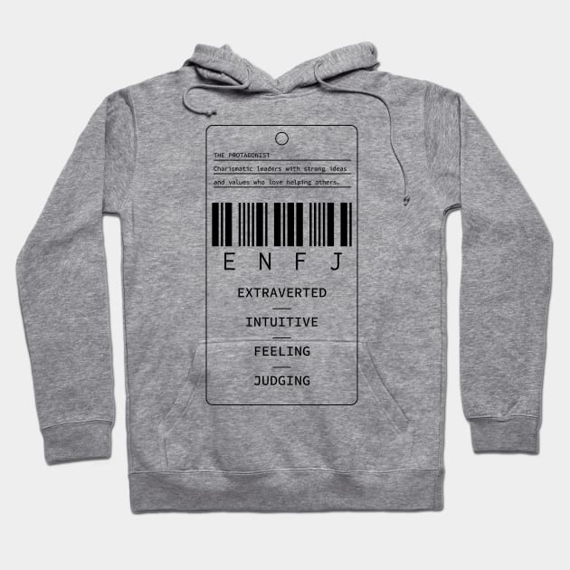 ENFJ - The Protagonist - Extraverted Intuitive Feeling Judging Hoodie by Millusti